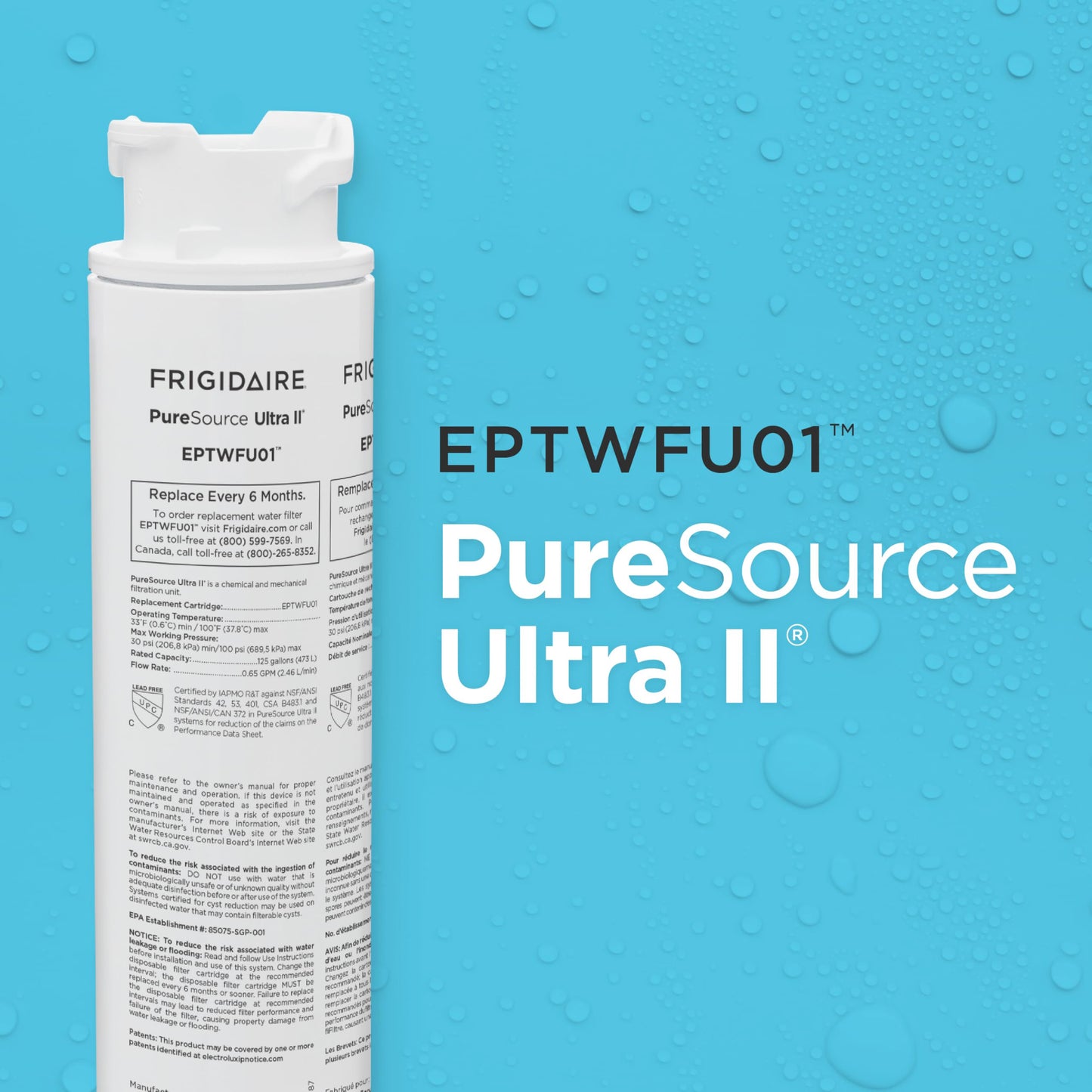 EPTWFU01 PureSource Ultra II Refrigerator Water Filter, White