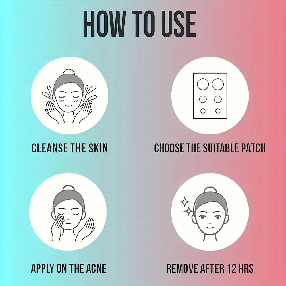 Acne Pimple Patches (100 Count) – Hydrocolloid Spot Treatment for Pimples