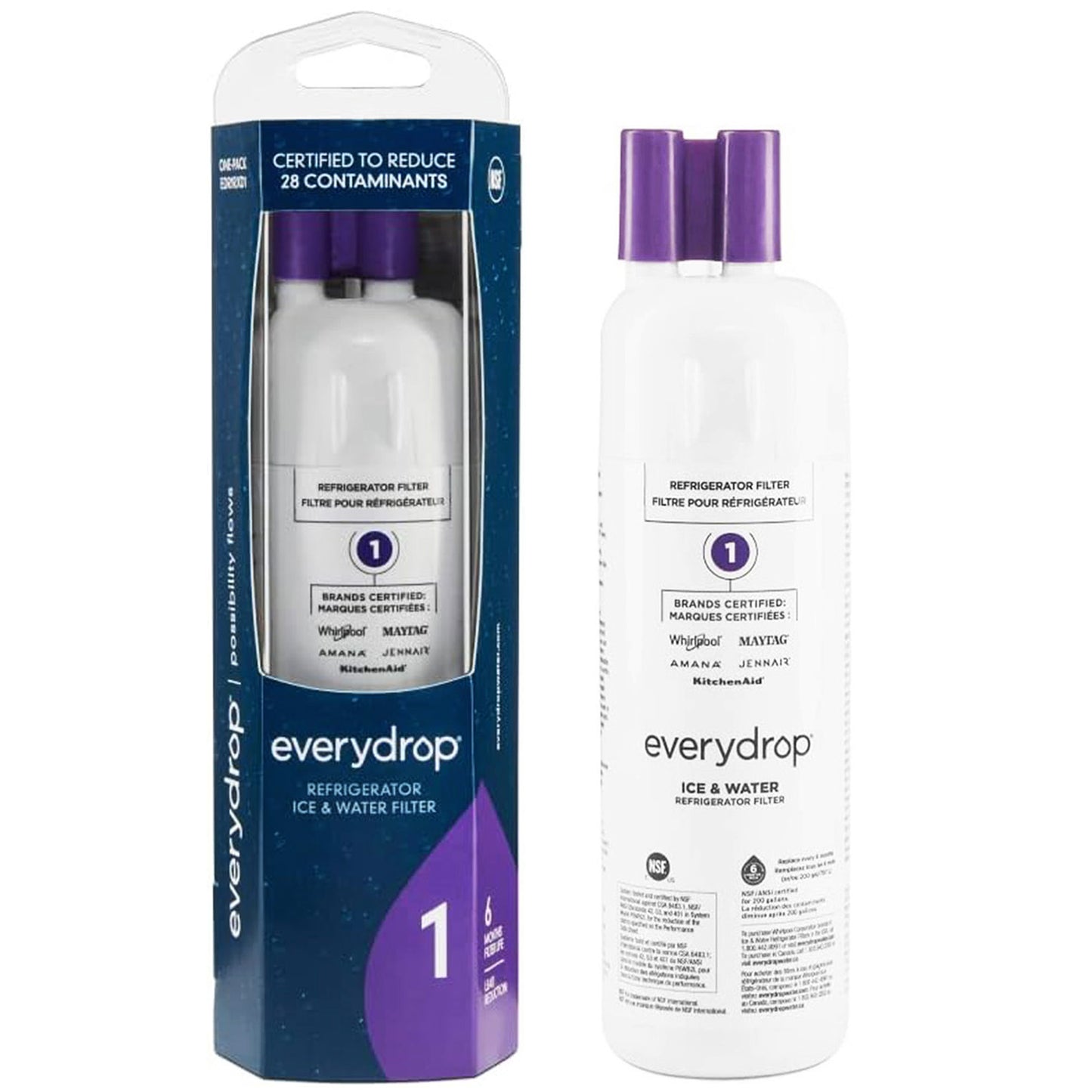 EDR1RXD1 Refrigerator Water Filter 1 - W10295370, 46-9081