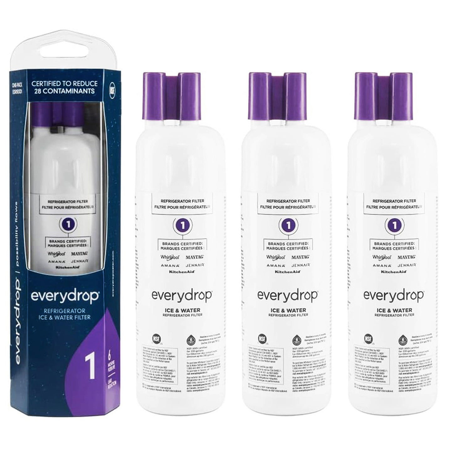 EDR1RXD1 Refrigerator Water Filter 1 - W10295370, 46-9081