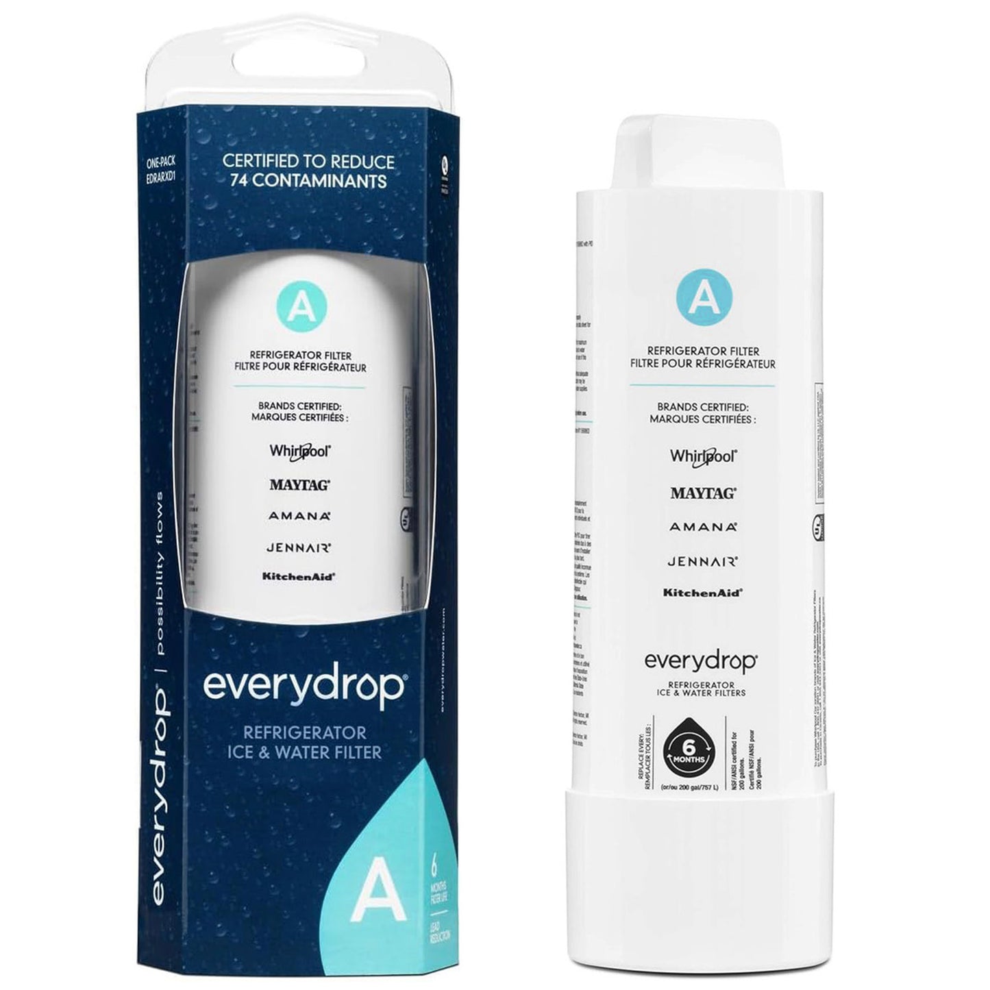 EDRARXD1 Refrigerator Water Filter A - EDRARXD1B, Filter A