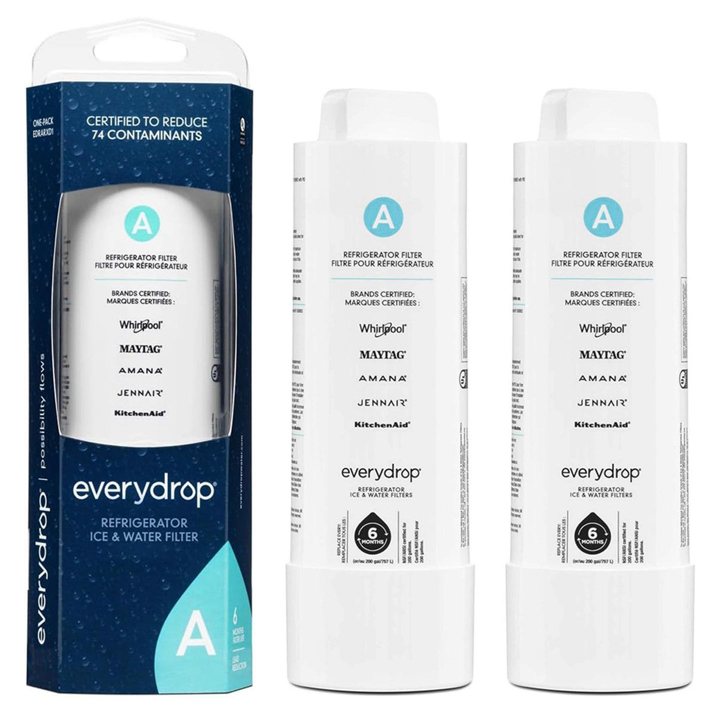 EDRARXD1 Refrigerator Water Filter A - EDRARXD1B, Filter A