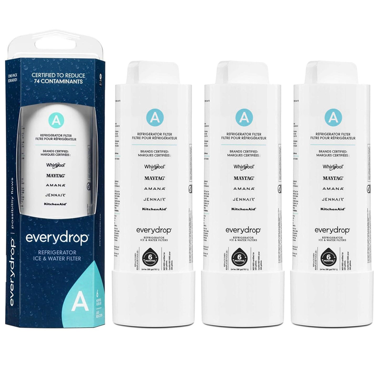 EDRARXD1 Refrigerator Water Filter A - EDRARXD1B, Filter A