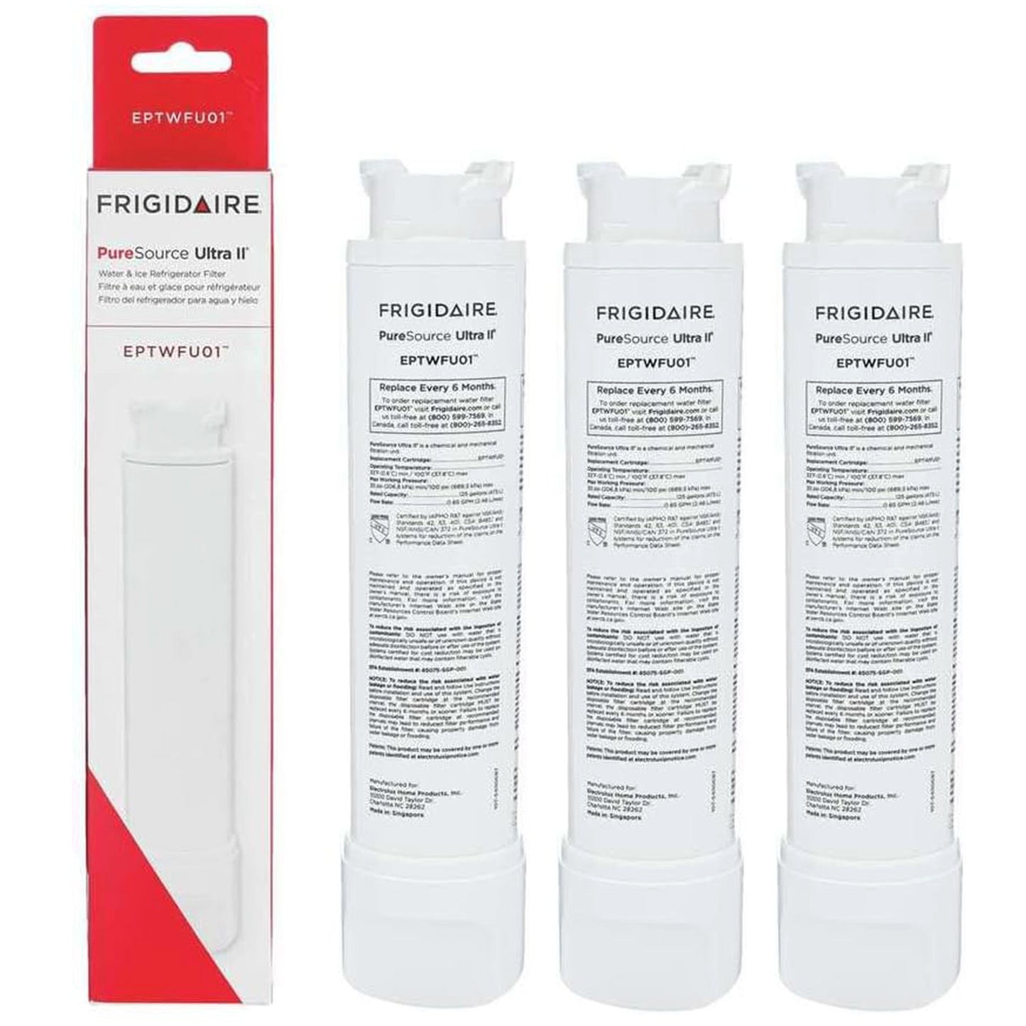 EPTWFU01 PureSource Ultra II Refrigerator Water Filter, White