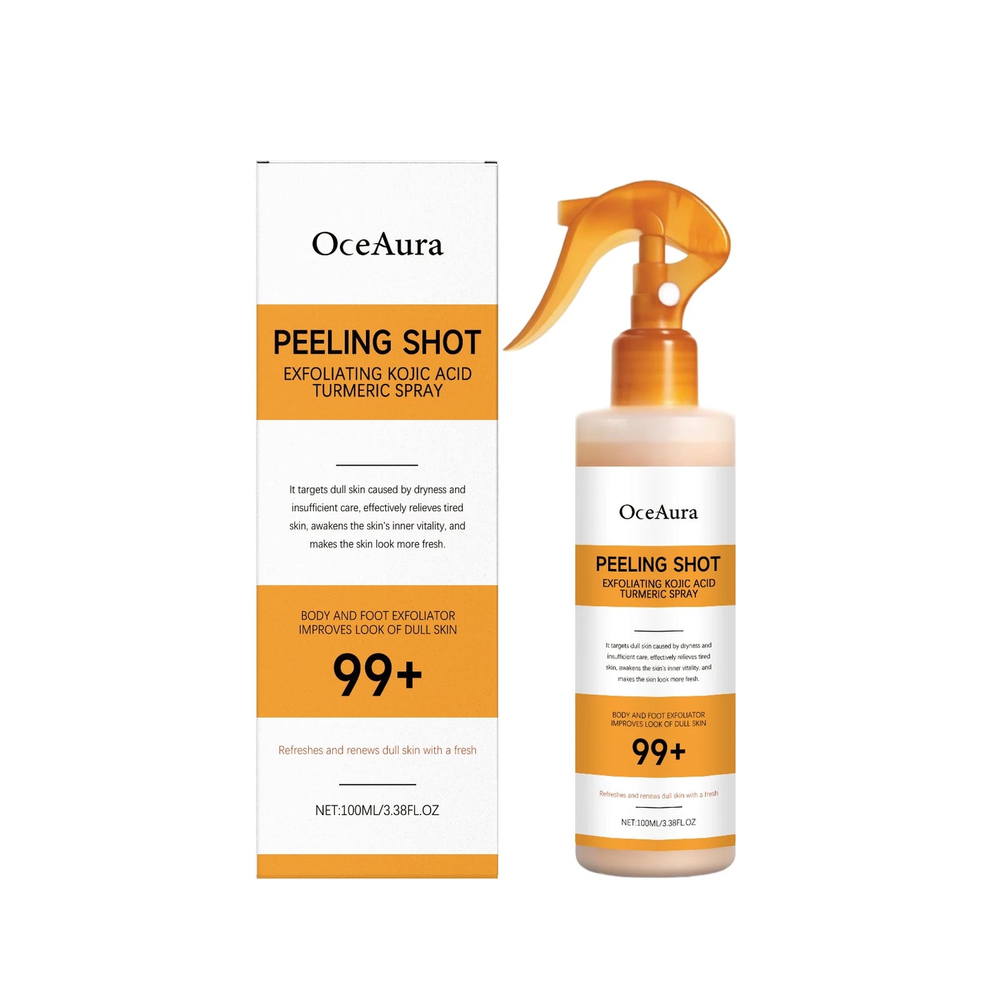 Kojic Acid & Turmeric Exfoliating Spray – Brighten & Glow