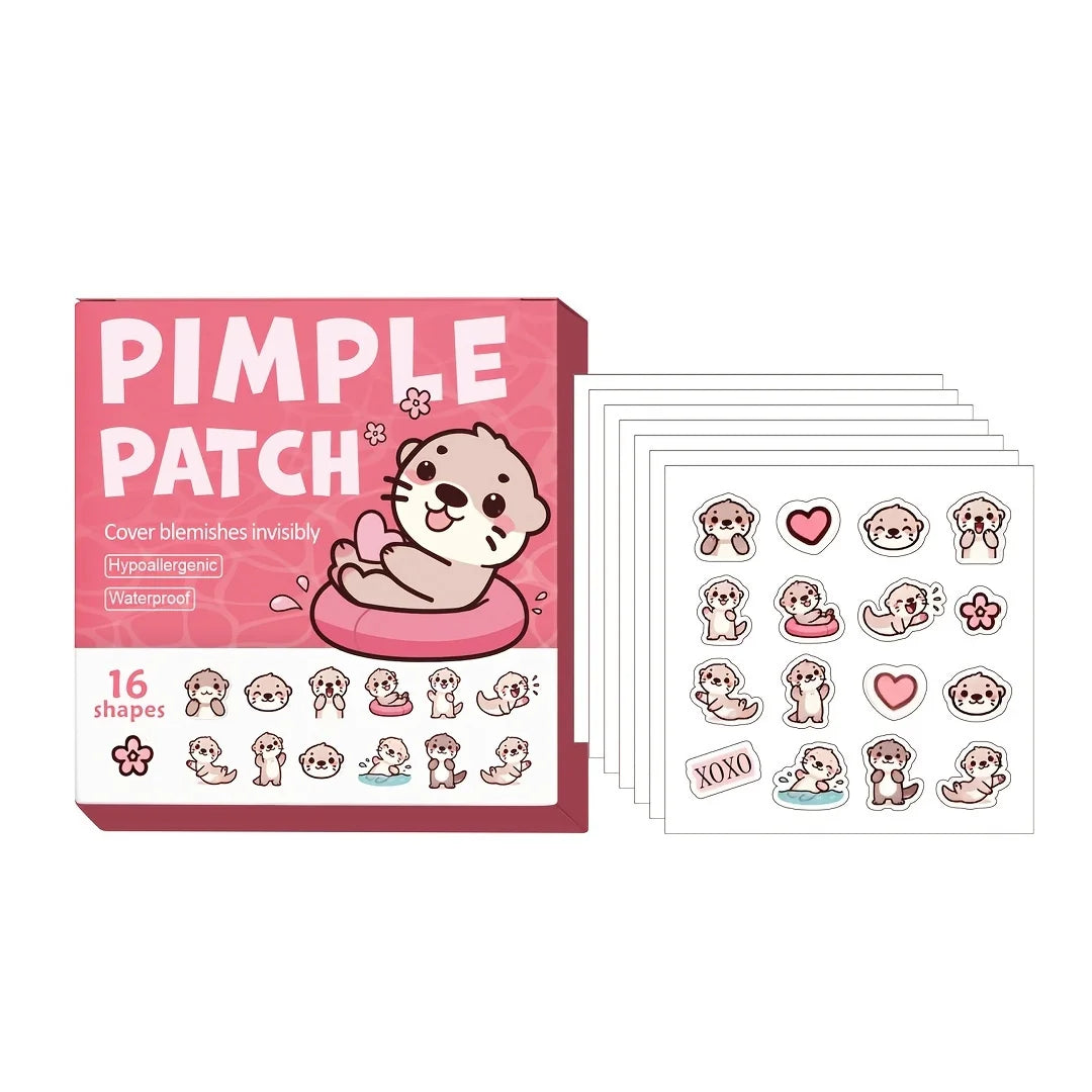 Cute Hydrocolloid Acne Patches – Shrink Pimples Overnight (80PCS)