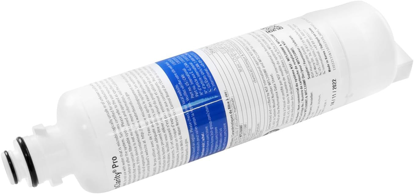 BORPLFTR50 Water Filter Cartridge for Bosch Refrigerators, UltraClarity Pro